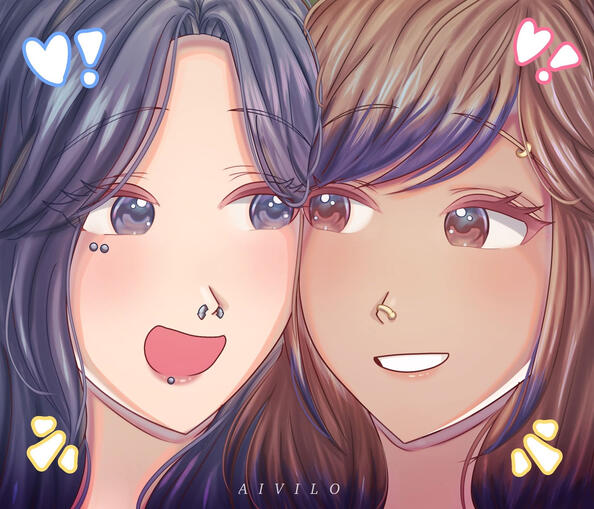 Headshot Couple with Free Background