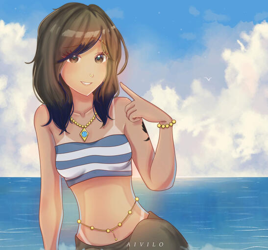 Half Body with Background